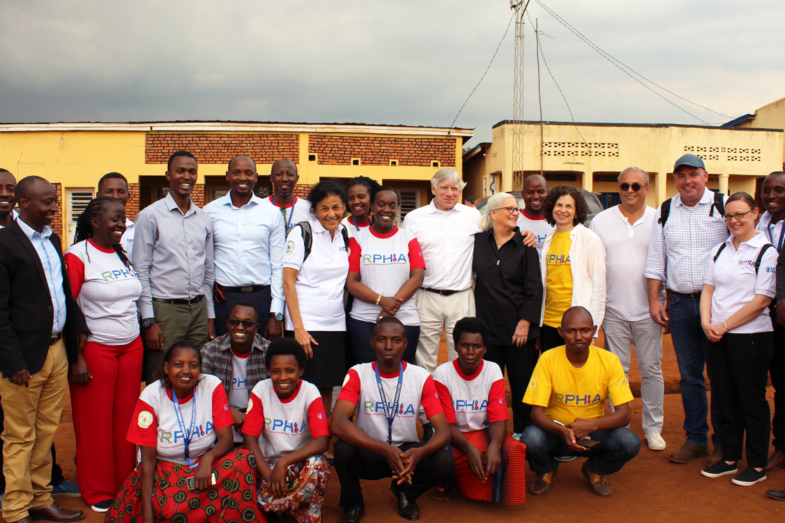 Columbia University President Visits PHIA Programs in Kenya and Rwanda